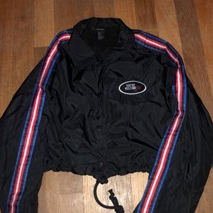 New bomber cropped jacket